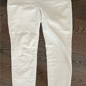 Madewell maternity white skinny jeans